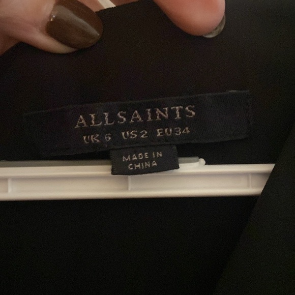 All Saints Marley Dress in size 2, lined, preloved condition - Picture 10 of 12